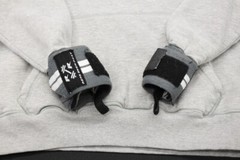 Reps Over Rest Weight Lifting Hoodie Wrist Straps Built In Gray Men’s Large