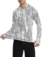 Men’s UPF 50+ Sun Hoodie UV Protection Long Sleeve Fishing Hiking Workout Top 20