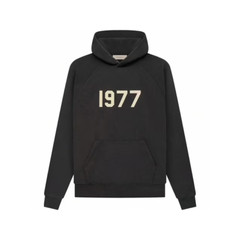 Fear Of God Essentials 1977 Fleece Hoodie Pullover Sweatshirt Flocked Iron NWT