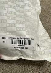 KITH X SPIDER-MAN WEB LOGO HOODIE IN BLACK SZ MEDIUM BRAND NEW