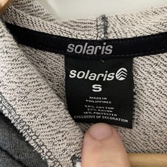 Solaris Pullover Mens Small French Terry Short-Sleeve Hoodie Sweatshirt Gray NEW