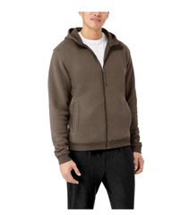 Kirkland Signature Men’s Full Zip Hoodie Regular Fit Brown Size L