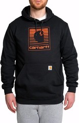 Carhartt Men’s Loose Fit Midweight Hooded Neck Letter Print Mens Graphic