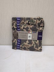 Habit Men’s Lightweight Hoodie Size XXL Woodland Vintage Camo A13