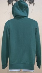 Mens S or XXL pullover Hoodie w/drawstring & Kangaroo pocket GREEN Graphic print