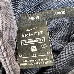 Nike Dri Fit Hoodie Pullover Sweatshirt Men Medium Standard Fit Blue Colorblock