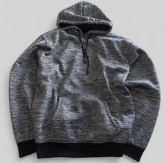 Steve’s Jeans Men’s 5X Big & Tall Gray/Black Fleece Pullover Oversized Hoodie