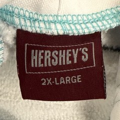 Hersheys Men’s 2XL Long Sleeve Hoodie Light Heather Green