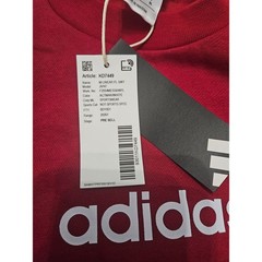 Adidas Deep Red Crewneck Sweatshirt Size Medium