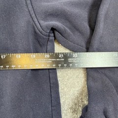 Amsterdam Designs Medium Hoodie Navy Red White Half Zip Graphic Pockets
