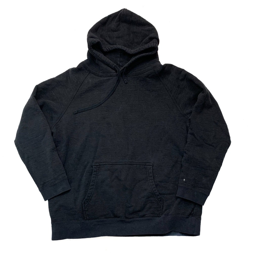 Snow Peak Hoodie Adult Size M Pullover Heavyweight Cotton Gray Kangaroo Pocket