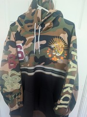 Reason Camo Tiger Graphic Pullover Hoodie Drawstring Pockets 3XL Big & Tall
