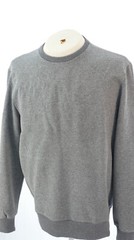 Premium Mood Denim Superior Sweatshirt Grey Soft Fleece Lined Italy Designer XL