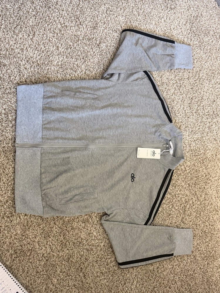 Chaqueta Deportiva Gris Unisex con Cierre y Bolsillo Size (S/M)