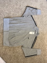 Chaqueta Deportiva Gris Unisex con Cierre y Bolsillo Size (S/M)