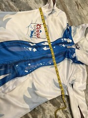 Coors Light Beer Adult Winter Holiday Jumpsuit Hoodie Full Body Suit Small READ