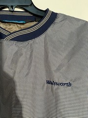 NEW Size M Tri-Mountain 2600 Zephyr Blue Grid Microfiber Pullover Outerwear