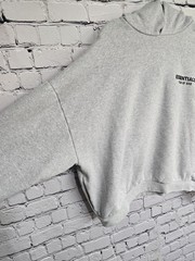 Fear Of God Essentials Classic Hoodie XL Dark Oatmeal Gray Oversized Streetwear