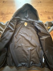 CARHARTT Rain Defender Zip Front Hoodie Jacket HEATEHER GRAY Adult Small NEW