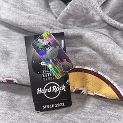 Hard Rock Cafe Las Vegas Pullover Hoodie Size Large Gray NEW!