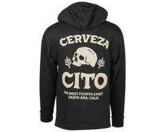 Men’s Cerveza Cito Brewery Black Hoodie Sweatshirt (S, M, L, XL, 2XL, 3XL)