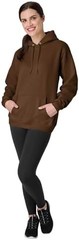 Men’s Pull On Hoodie Long Sleeve Hooded Neck Army Brown Daily Wear Cotton Blend