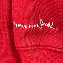 Triple Five Soul Hoodie Mens XXL Red Varsity Letter S Pullover Streetwear Cotton