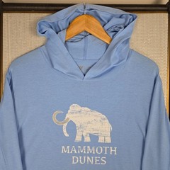 LEVELWEAR x MAMMOTH DUNES SAND VALLEY Mens Large T shirt Weight Hoodie Blue Golf