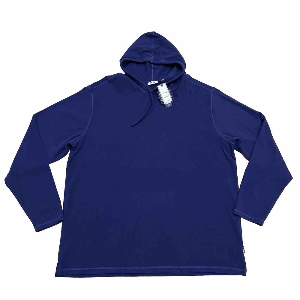 ROWM Mesa Sunset Hoodie Men’s 3XT Navy Fleece Long Sleeve Pullover Stretch NEW