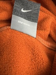 Vintage Nike ACG Hoodie Mens Medium Orange Performance Chest Logo Sweatshirt Y2K