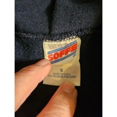 Soffe US Navy Hoodie Mens Small Blue United States Navy Graphic Sweatshirt