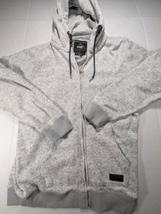 Quicksilver Keller Zip Hoodie Large Marled Gray