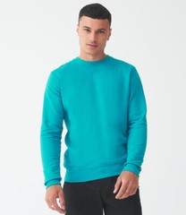 Mens Plain Sweatshirt – AWDis Classic Crew Top – Casual Leisure Jumper – JH030