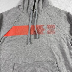 Under Armour Mod Gray Light Heather Rival Fleece Hoodie Mens Size Medium NEW