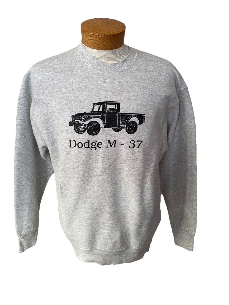 Vintage Dodge M37 Power wagon Truck Korea Vietnam Sweatshirt Men’s L M Military