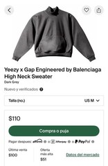 Yeezy x Gap Engineered by Balenciaga High Neck Sweater Black