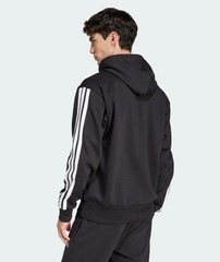 Adidas Men’s Essentials Three Stripes Pullover Fleece Hoodie Black XL JE6297 $60