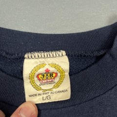 Vintage Garden Bird Nature Crewneck Sweatshirt Blue Lg VTG 90s Cute Fall Spring