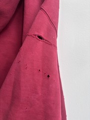 Vintage Triple 5 Soul 555 Soul Zip Up Hoodie Distressed Crimson NY Streetwear