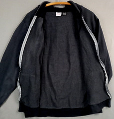 Marvel Punisher Mens XL Full Zip Hoodie Charcoal Front & Back Graphics READ