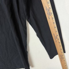 Forever 21 Hoodie Mens Medium Black Cotton Side Slit Drawstring Oversized