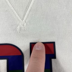 Polo Ralph Lauren Sweatshirt Mens XXL White Multi Color Block Logo Fleece Crew