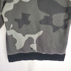EUC STAPLE Camo Hoodie Size M Logo GOOD LUCK FEAR NONE POSTIVE SOCIAL CONTAGION