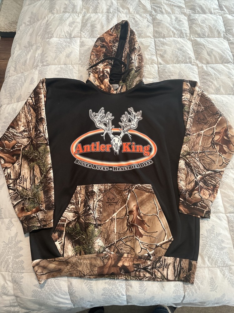 Antler king M camouflage microfiber hoodie
