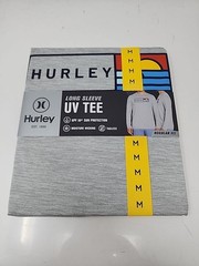 Hurley Men’s Sunny Side Hybrid Stretch Tagless UV T-Shirt M Grey