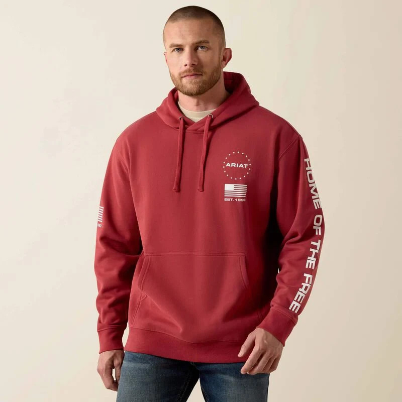 ARIAT Men’s Sponsor Patriot Hoodie | NWT