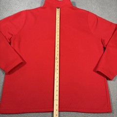 Under Armour Sweatshirt Mens XL Red 1/4 Zip Fleece Pocket Pullover Athletic
