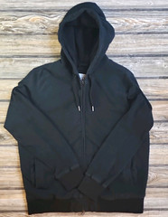 Goodfellow & Co Men’s Black Full-Zip Fleece Hoodie w/ Pockets, XL Regular