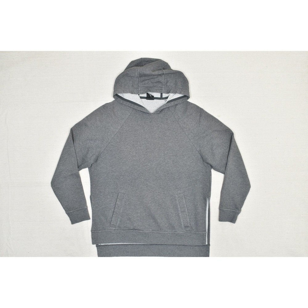 Nike Dri-FIT Hoodie Mens Medium Gray Pullover Hidden Pocket Sweatshirt Athletic