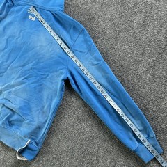 Purple Brand Hoodie Mens Small Blue Graphic Logo Pullover Fleece Sweatshirt
